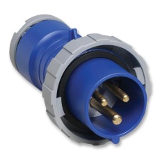 【216P6W】CONN MAINS PLUG 16A 250V BLUE