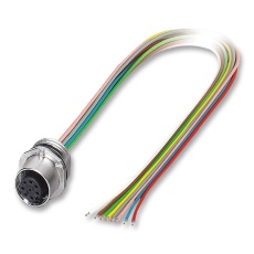 【SACC-E-FS-8CON-M16/0,5 SCO】SENSOR/ACTUATOR SOCKET M12 8POS