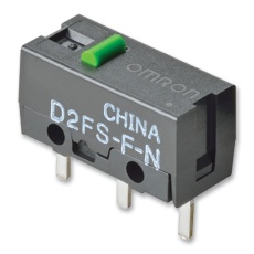 【D2FS-F-N】MICROSWITCH PLUNGER SPST 0.1A 6VDC