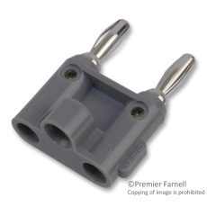 【MDP-8】BANANA PLUG DBL STACKABLE 15A GREY