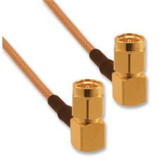 【135104-02-M0.25】COAXIAL CABLE RG174/U SMA PLUG 0.25M