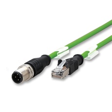 【142M4D15050】SENSOR CABLE M12 PLUG 4POS-RJ45 5M