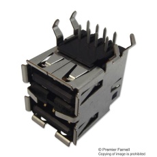 【5787745-1】CONNECTOR USB A RECEPTACLE 8POS TH