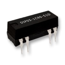 【DIP05-1A72-13L】RELAY REED SPST-NO 200V 0.5A THT