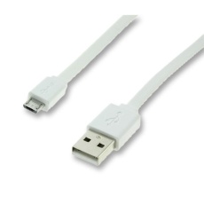 【11.02.8761】CABLE USB 2.0 A-MICRO B PLUG 1M WHT