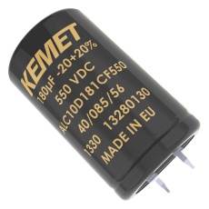 【ALC10A181CF550】CAP ALU ELEC 180UF 550V SNAP-IN