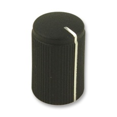 【FC7249】ROUND KNOB KMK10 BLACK 6MM SPLINE