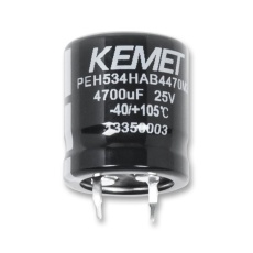 【PEH534PAB3470M2】CAP ALU ELEC 470UF 100V SNAP-IN