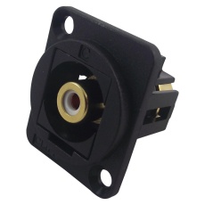【CP30231】ADAPTOR W/ CSK HOLE PHONO RCPT WHITE
