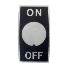【WD1901】INDICATION PLATE ON-OFF ALUMINIUM