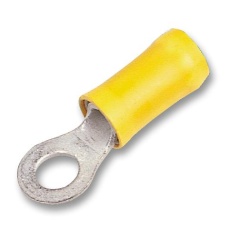 【323916】TERMINAL RING TONGUE #8 22AWG YELLOW