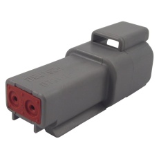 【DT04-2P】RECEPTACLE HOUSING 2POS PA GF GREY