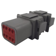 【DT04-08PA】RECEPTACLE HOUSING 8POS PA GF GREY