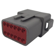 【DT04-12PA】RECEPTACLE HOUSING 12POS PA GF GREY