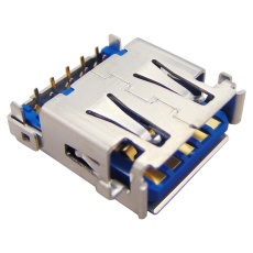 【UB3A-9R-D6C-333(HF)】USB CONNECTOR 3.0 TYPE A RCPT THT