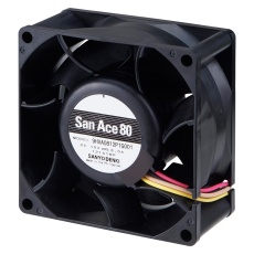 【9HVA0812P1G001】AXIAL FAN 80MM 12VDC 132CFM 73DBA