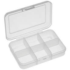 【1026N】STORAGE BOX 6 COMPARTMENT CLEAR