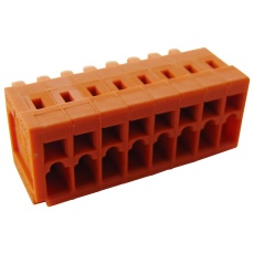 【734-208】TERMINAL BLOCK PLUGGABLE 8POS 14AWG