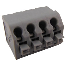 【250-504】TB WIRE TO BOARD 4POS 20-14AWG GRY