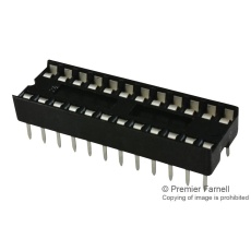 【4824-3000-CP】DIP SOCKET 24POS 2ROW 2.54MM TH