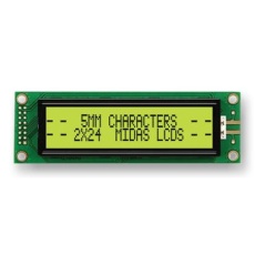 【MC22405A6WK-SPTLY-V2】DISPLAY ALPHANUMERIC 24X2 YELLOW/GRN