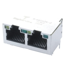 【5-6610126-2】CONNECTOR RJ45 JACK 8P8C THT