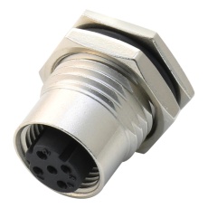 【M12D-04PFFP-SF8001】SENSOR CONNECTOR M12 RCPT 4POS
