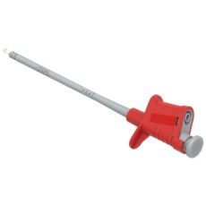 【76-064】HOOK CLIP W/ 4MM FEMALE BANANA JACK RED