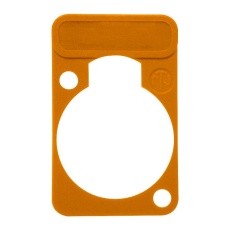 【DSS-ORANGE】LETTERING PLATE D SHAPE ORANGE