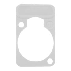 【DSS-WHITE】LETTERING PLATE D SHAPE WHITE
