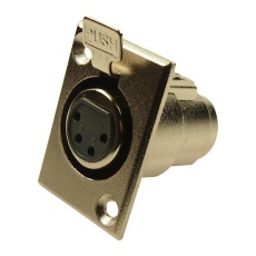 【FC6120】CONNECTOR XLR AUDIO RCPT 4POS PANEL