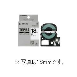 【SS18K】テプラPRO用テープ 18mm 白 黒文字