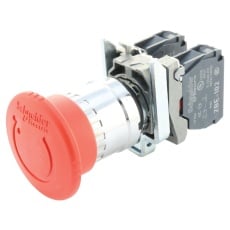 【XB4BS8444】EMERGENCY STOP SWITCH DPST-NC 120VAC