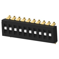 【TDS10SGRSTU04】DIP SWITCH 10POS SP3T SLIDE SMD