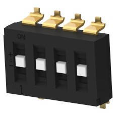 【TDS04SGRSTR04】DIP SWITCH 4POS SP3T SLIDE SMD