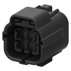 【2822346-1】PLUG HOUSING 6POS PBT BLACK
