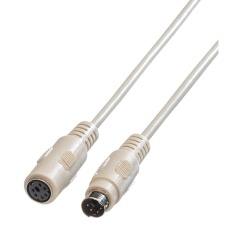 【11.01.5618】COMPUTER CORD PS/2 6P PLUG-SKT 1.8M