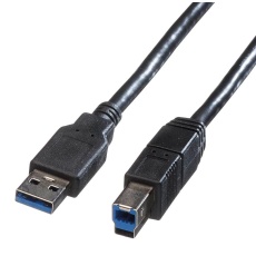 【11.02.8869】USB CABLE 3.0 A-B PLUG 0.8M BLK