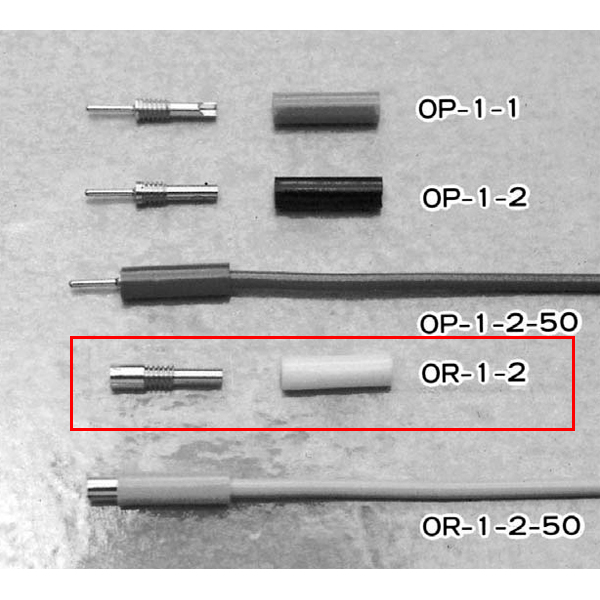 【OR-1-2 赤】超小型パネルチェック用端子 中継用ソケット(圧着式)赤(10個入)