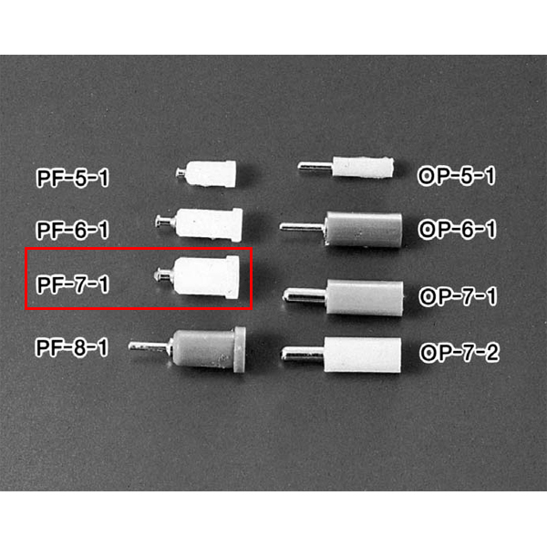 【PF-7-1】超小型パネルチェック用端子 ソケット テフロンタイプ(適合オスピン径φ2.0・圧入式)(10個入)