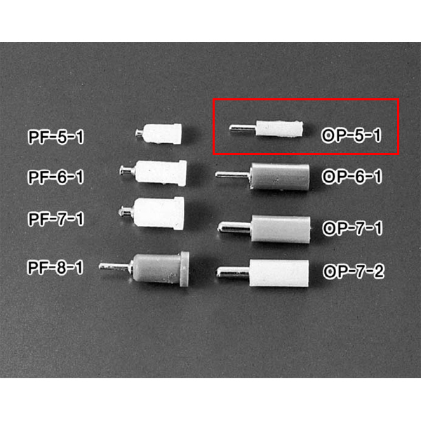 【OP-5-1 白】超小型パネルチェック用端子 プラグ(はんだ式)白(10個入)