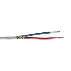【44A1121-24-2/6-9】MULTICORE 2 CORE 24AWG WHITE 100M