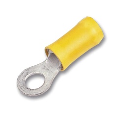 【0-0160298-0】CRIMP TERMINAL RING PIDG M8 YELLOW