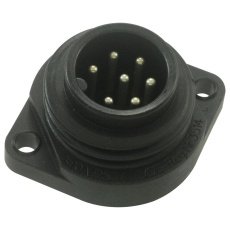 【CA6GS】CIRCULAR CONNECTOR PLUG 6+E WAY PANEL