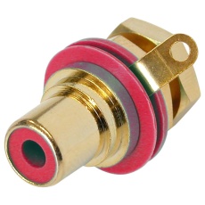 【NYS367-4】SOCKET PHONO CHASSIS YELLOW