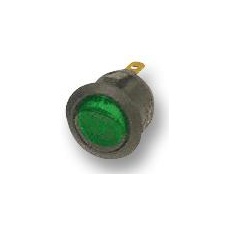 【R13112BNAB】ROCKER SWITCH SPST ILLUM GREEN