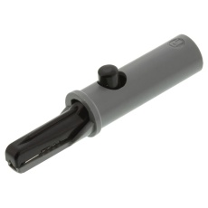 【930126100】CROCODILE CLIP 6MM GREY/BLACK 6A