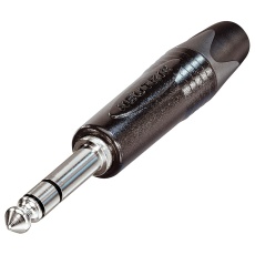 【NP3X-BAG】PLUG 6.35MM BLACK/NICKEL 3POLE