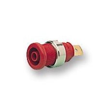 【972356101】SOCKET 4MM SHROUDED RED PK5 SEB
