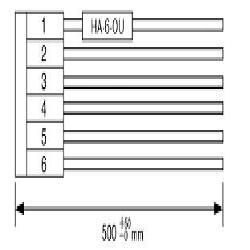 【HA-6-OU】出力ハーネスVSシリーズ 長さ500mm